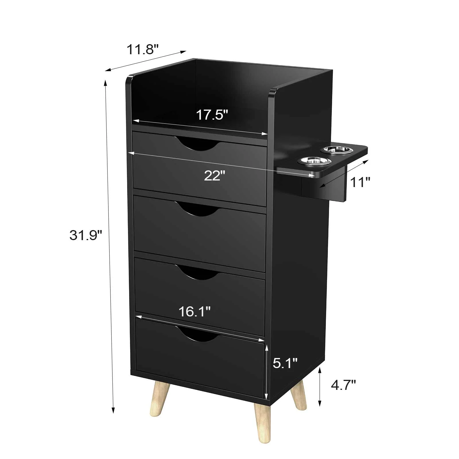 OmySalon 1 Operator Modern Salon Package Black - Image 6