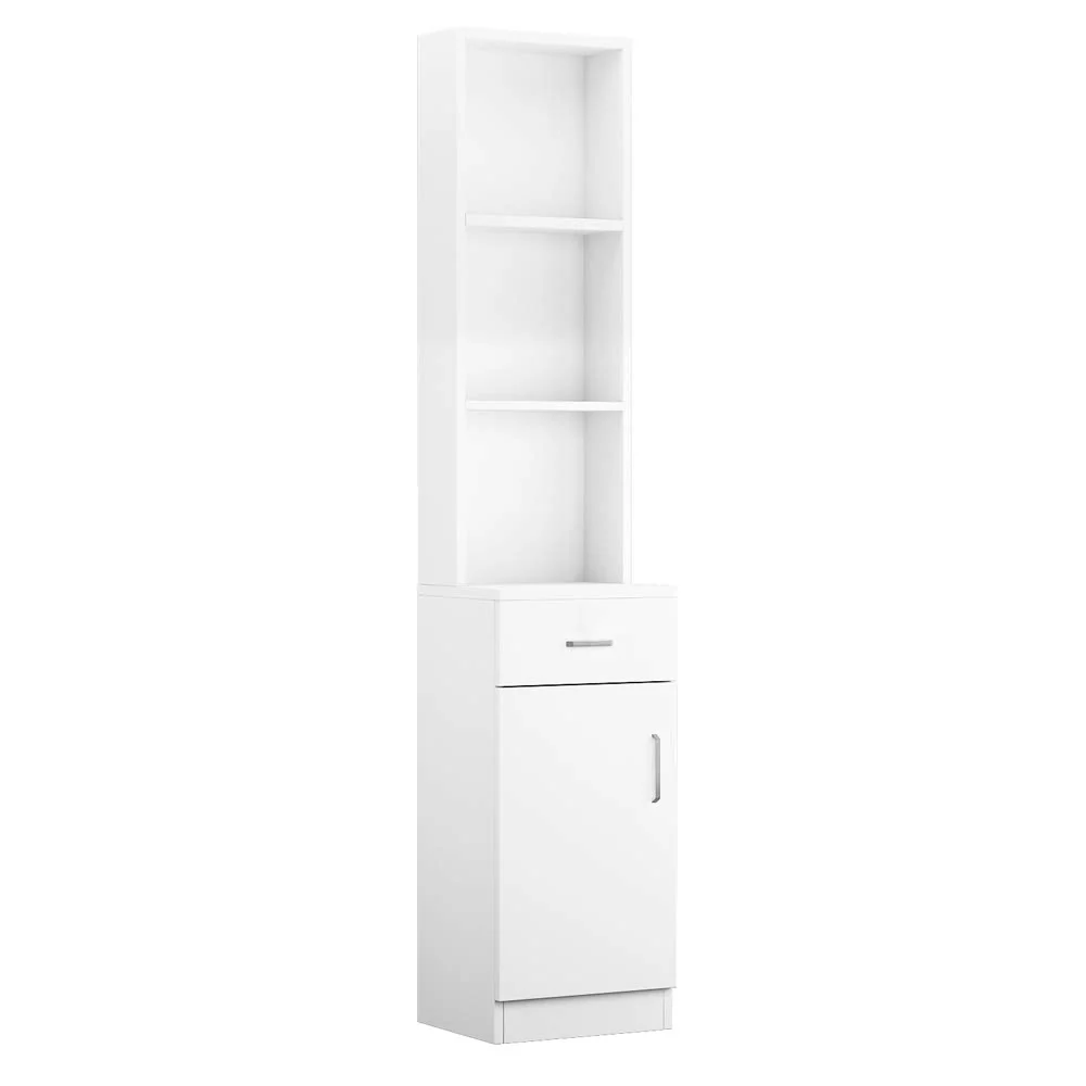 OmySalon FSS-01 Barber Storage Station Cabinet w/5 Compartments 1 Drawer 1 Door - Image 6