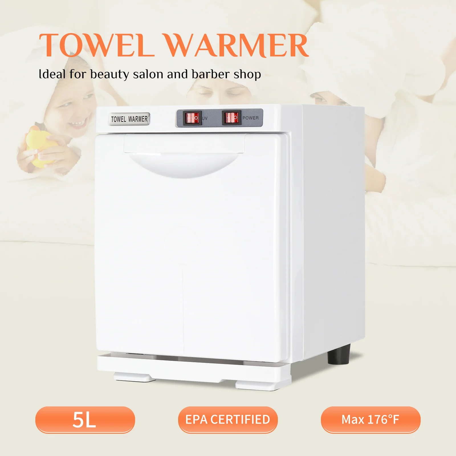 OmySalon 5L Hot Towel Warmer Cabinet for Facials Massage - Image 10