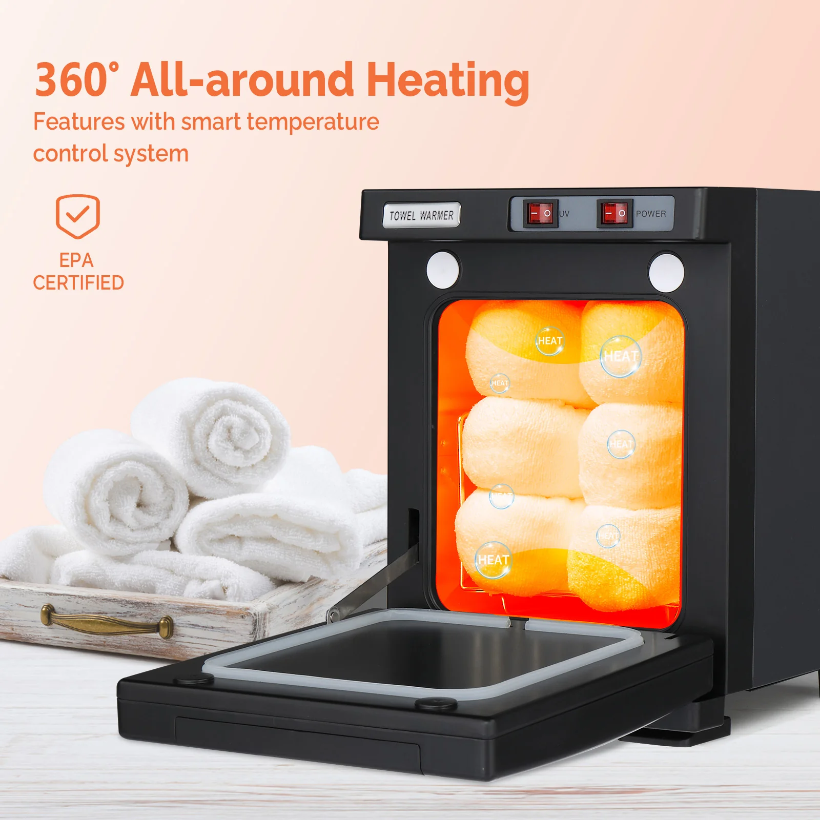 OmySalon 5L Hot Towel Warmer Cabinet for Facials Massage - Image 3