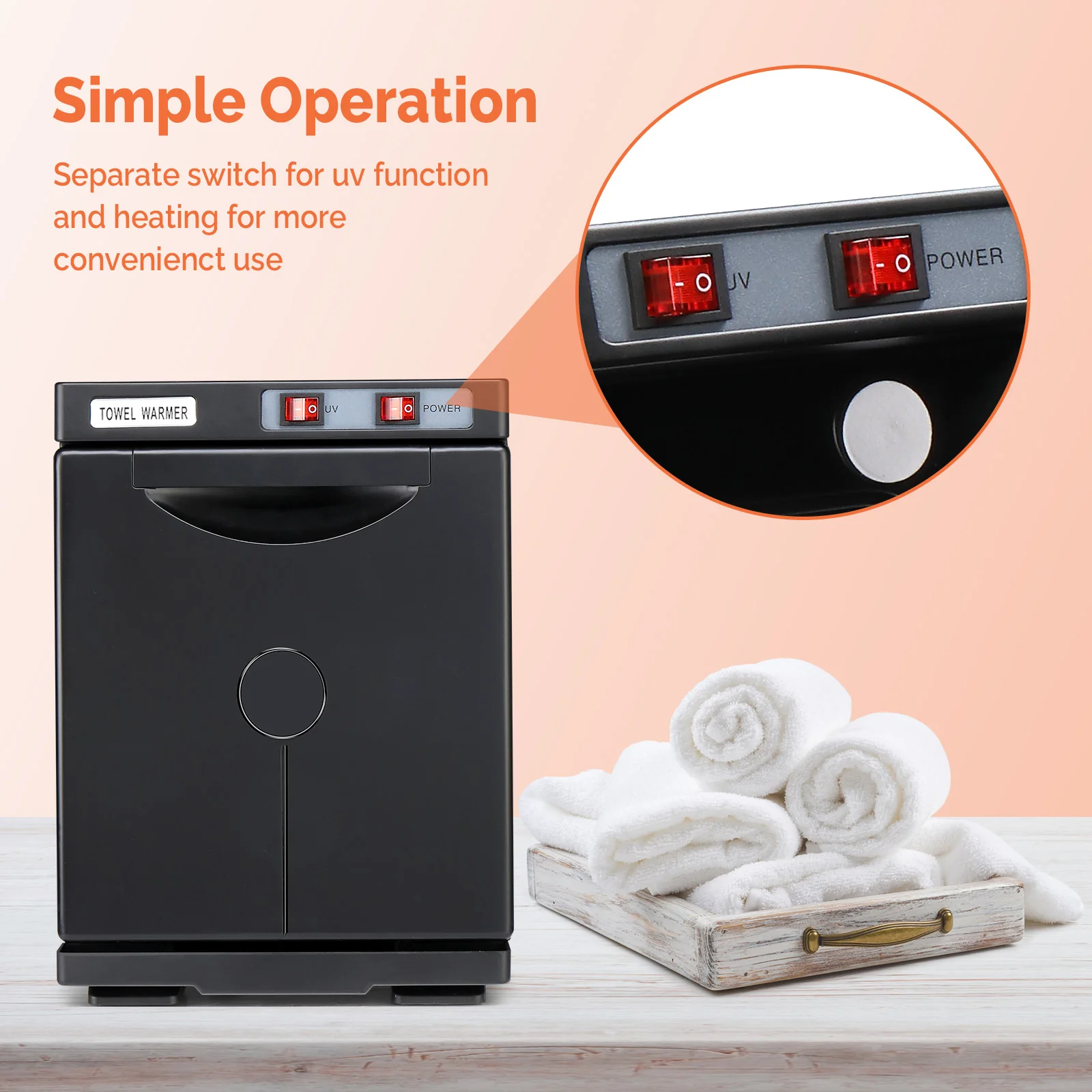 OmySalon 5L Hot Towel Warmer Cabinet for Facials Massage - Image 6
