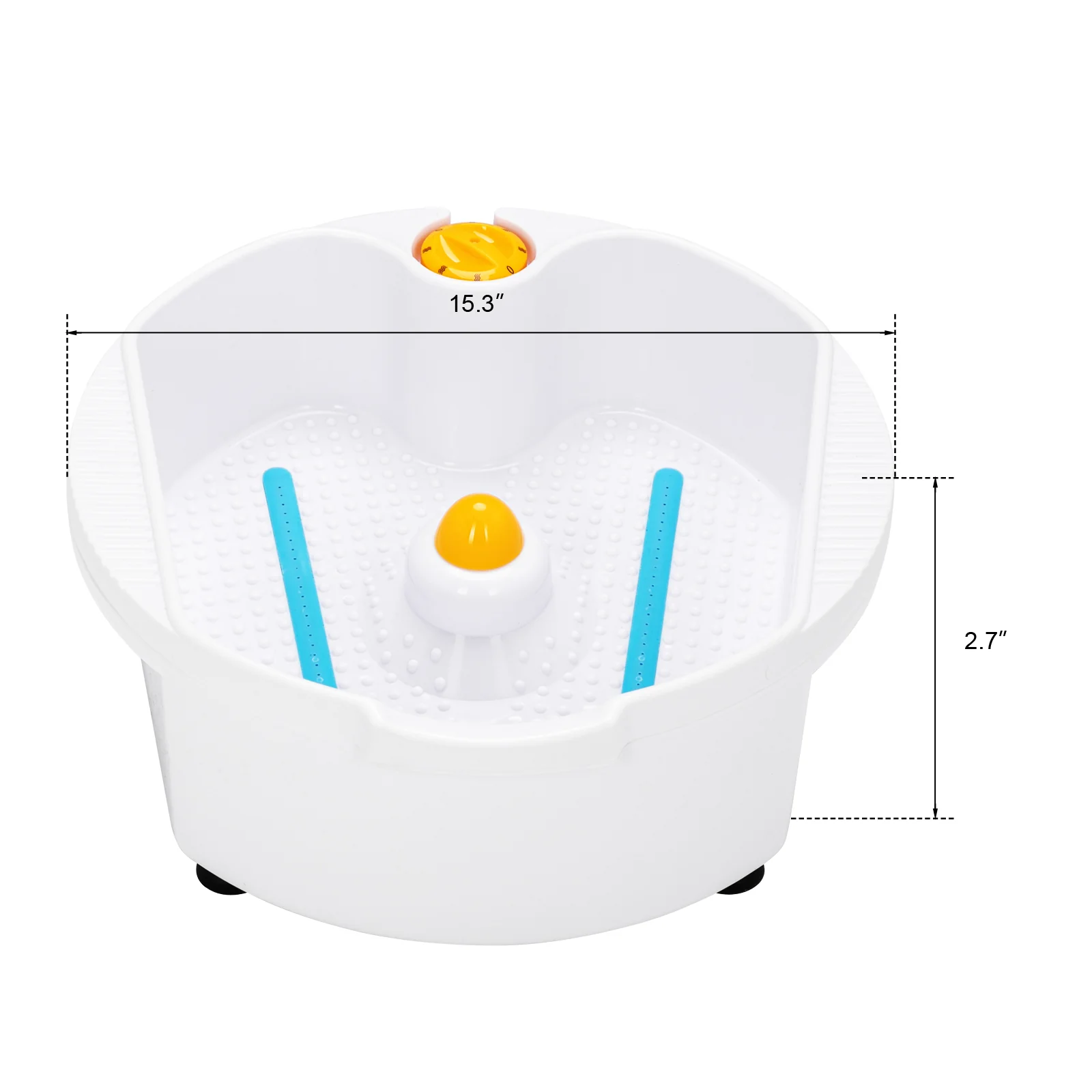 OmySalon PUS-01 Hydraulic Pedicure Chair with Adjustable Foot Rest & Bubble Massage Foot Bath & Rolling Stool - Image 15