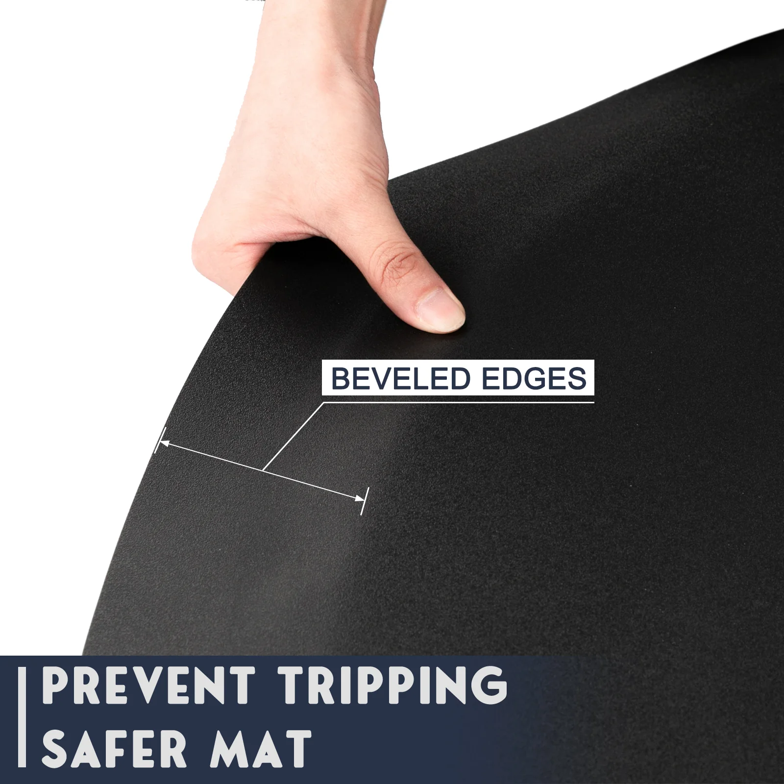 OmySalon 3' x 5' Salon Anti Fatigue Mat Circular Barber Mat for Hair Stylist Standing 1/2'' Thick - Image 9